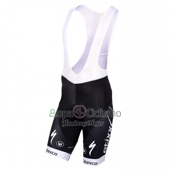 Etixx Quick Step Ropa Ciclismo Culotte Corto 2016 Mangas Cortas Blanco y Negro